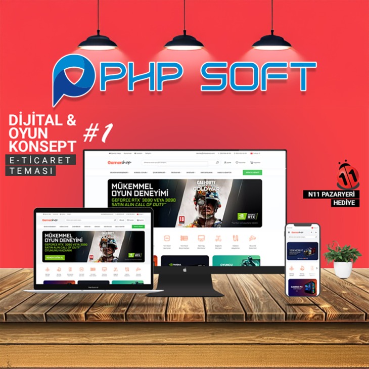 Dijital & Oyun E-Ticaret Konsepti