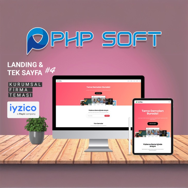 Landing & Tek Sayfa Kurumsal Tema #4